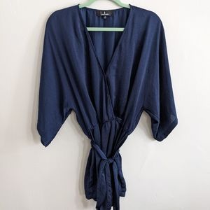 Lulu's Navy Romper Size S